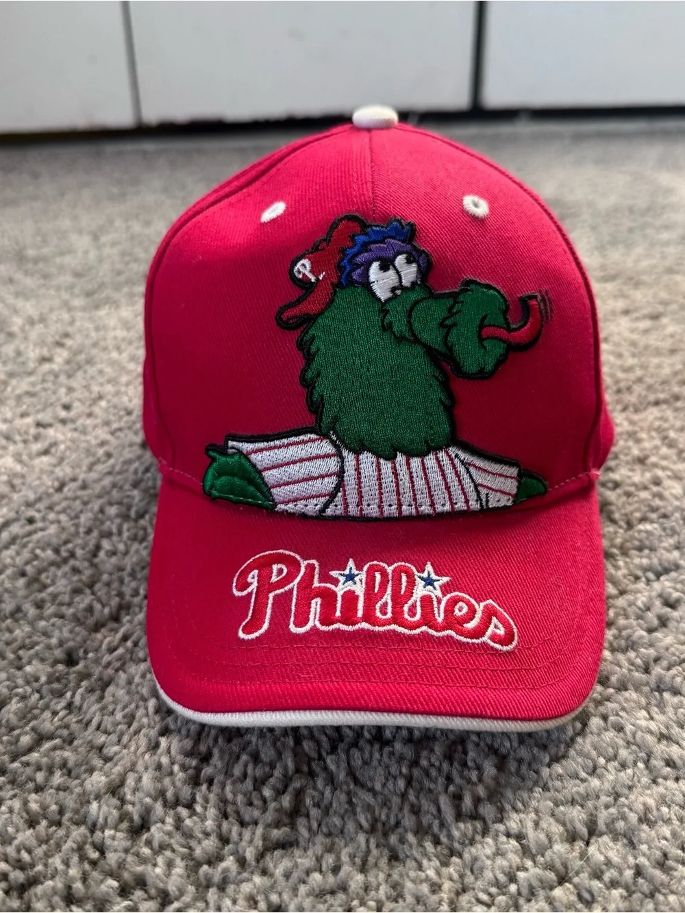 47 Brand Philadelphia Phillies Phillie Phanatic Kids Youth Adjustable Hat Red